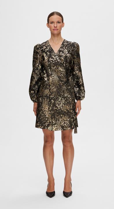 Image du produit Selected Femme Mini-robe jacquard métallique (34)