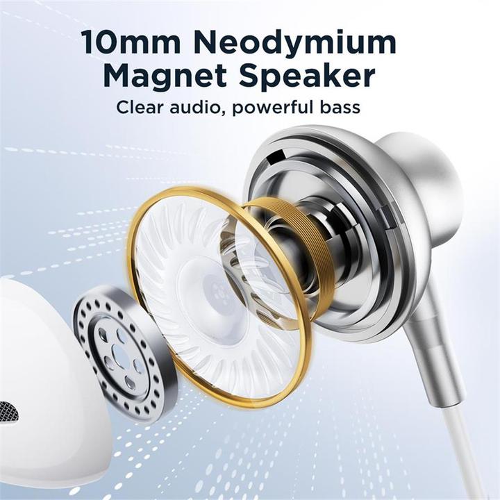 Actual product image Joyroom Wired Earphones JR-EC07, Type-C (Wireless)