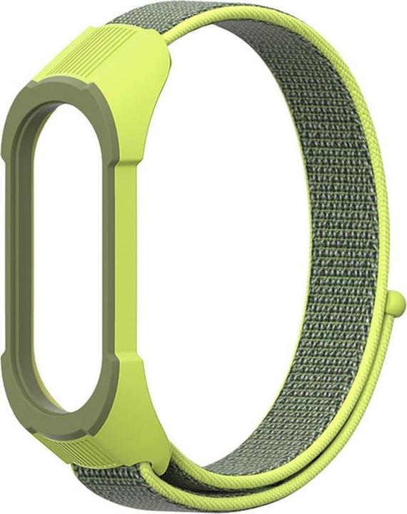 Immagine prodotto Cover-Discount Xiaomi Mi Band 5 - Polsino in nylon con velcro giallo (Nylon, TPU)