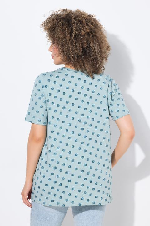 Produktbild Ulla Popken T-Shirt, Biesen, A-Linie, V-Ausschnitt, Halbarm (46, 48)