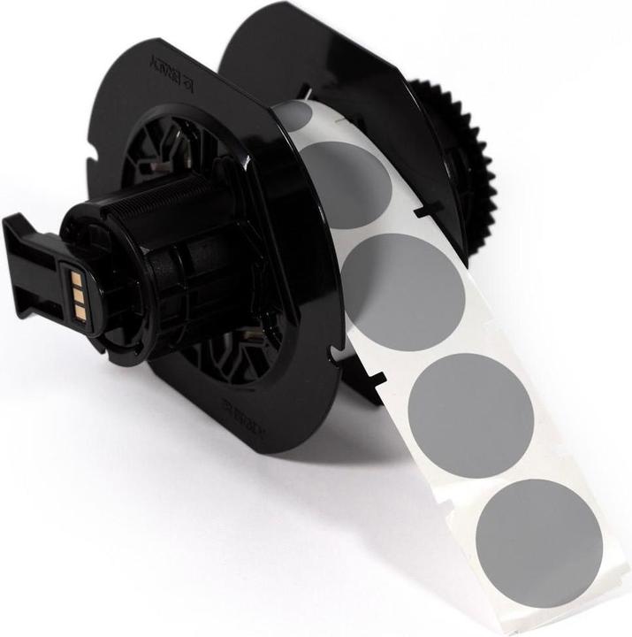 Produktbild Brady B30-D35-595-GY, Prüfplakette, Vinyl, rund ⌀ 35 mm, grau (750 Etiketten)
