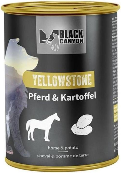 Produktbild Black Canyon Nassfutter Adult Yellowstone Pferd & Kartoffel, 410 g (Adult, 1 Stk., 461 g)