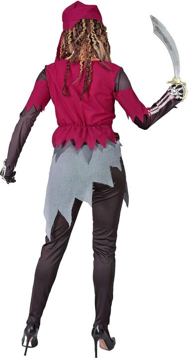 Image du produit Widmann Squelette de pirate costume femme chemise avec corset et jupe, leggings, foulard (L)