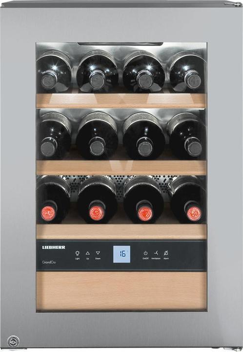 Actual product image Liebherr WKes 653 GrandCru Wine Cooler with Compressor Freestanding Stainless Steel 12 Bottle(s)