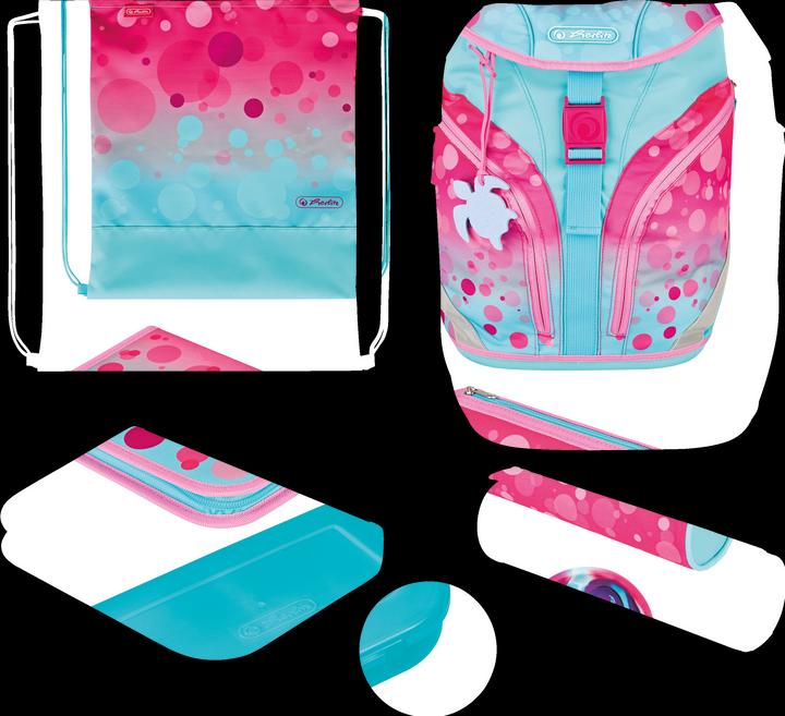 Actual product image Herlitz Primary school r. SoftLight Plus GREENline Pink Bubbles (16 l)
