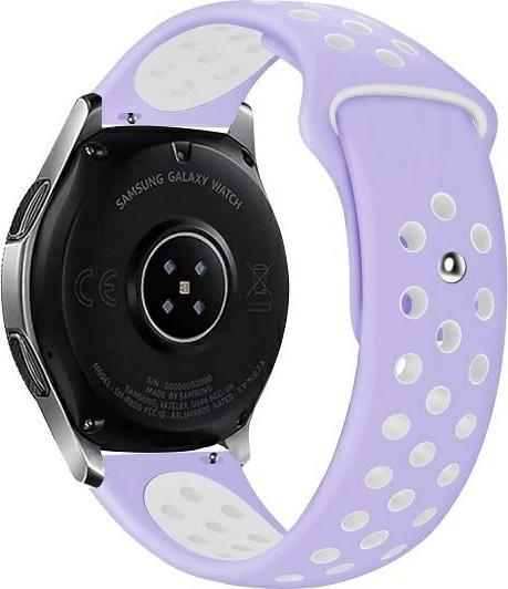 Produktbild Beline pasek Watch 20mm Sport Silicone fioletowo-biały purple/white box (20 mm, Silikon, Kunststoff)