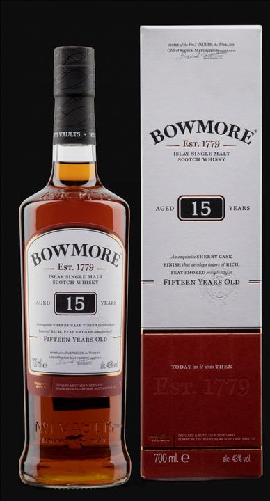 Bowmore 15 Years (Scotch Whisky, Single Malt, 1 x 70 cl)