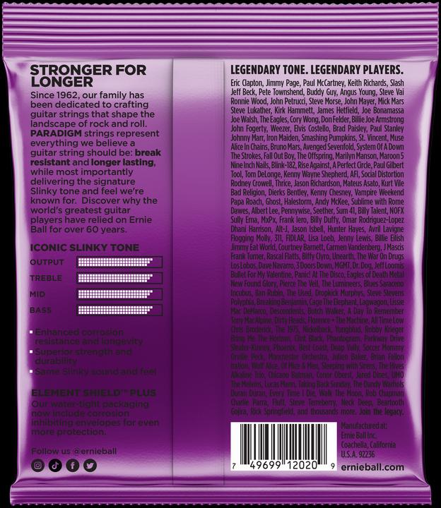 Produktbild Ernie Ball Slinky Paradigm (6 x, E-Gitarre, 0.05")