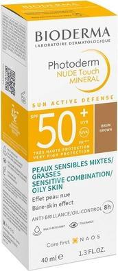 Bioderma Photoderm Nude Touch Mineral SPF50+ Bronzing Nude Effect 40ml (Sonnencreme Gesicht, SPF 50, 40 ml, 40 g)