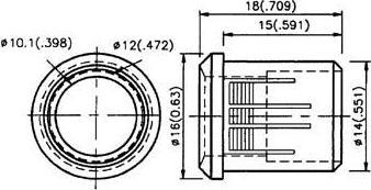 Produktbild Velleman Mounting Clip For Led 10mm (1Pc)