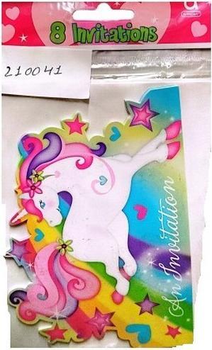 Immagine prodotto Amscan Magic Unicorno Inviti Misura Confezione 8 (8 pz.)