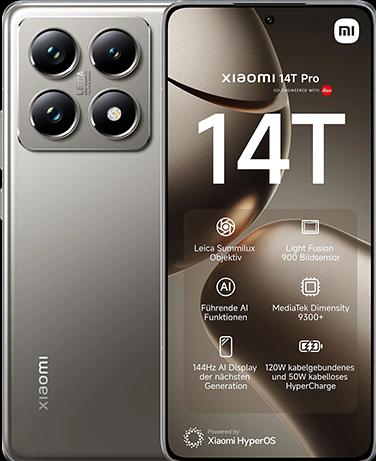 Xiaomi 14T Pro EU (512 GB, Titan Gray, 6.67", Dual SIM, 50 Mpx, 5G)