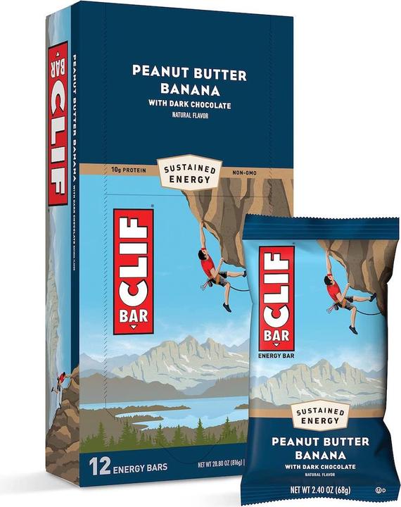 Clif Bar Energy Riegel (Banane, Dunkle Schokolade, Peanut Butter, 12 Stk., 816 g)