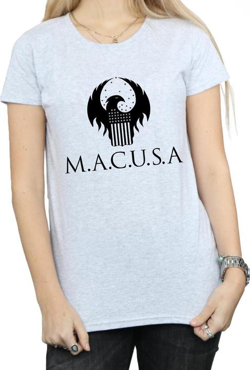 Actual product image Fantastic Beasts Womens/Ladies MACUSA Logo Cotton T-Shirt (XXL)