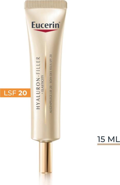 Image du produit Eucerin HYALURON-FILLER + ELASTICITY Soin contour des yeux SPF 20 (Crème, 15 ml, Journée)
