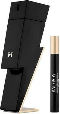 Actual product image Carolina Herrera Bad Boy Eau De Toilette Spray Set - 100ml And 10ml (Eau de toilette, 110 ml)