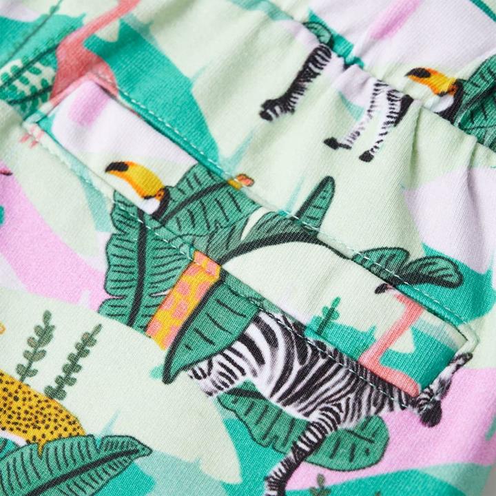 Actual product image VidaXL Children's shorts with drawstring Light mint green 104.Material (104)