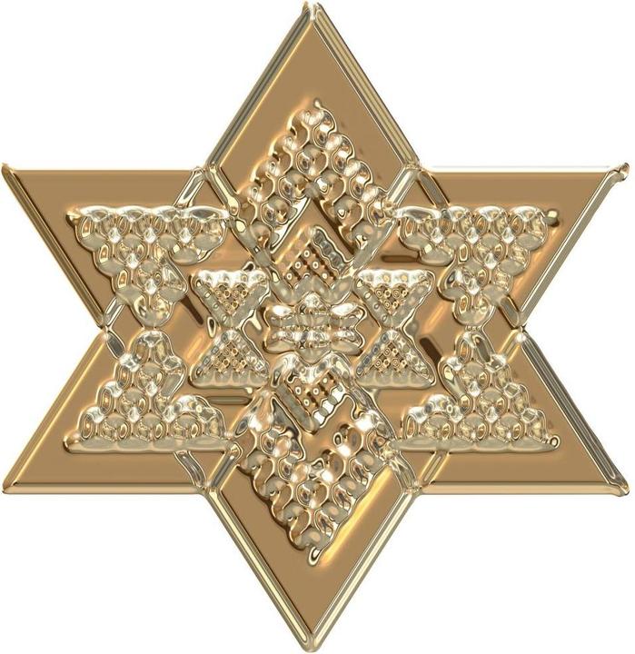 Produktbild Trenddeko Metallic Star Gold (38 x 40 cm)