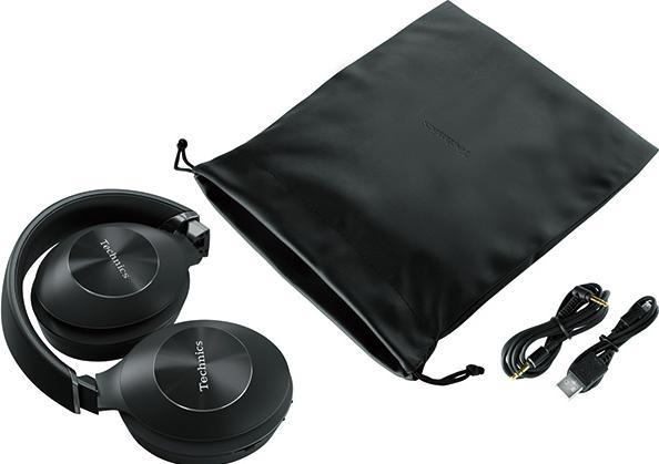 Actual product image Technics EAH-F50B Wireless Bluetooth High Resolution Audio Over-Ear Headphones with Mic/Remote Black EU (35 h, Wireless)