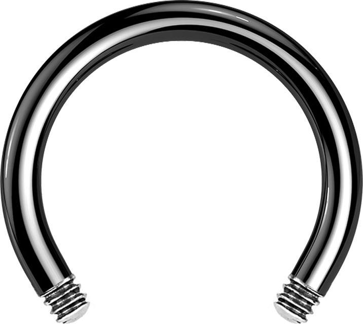 Produktbild Star Piercing Micro Circular Barbell-Stab schwarz (ohne Messing, Titan G23)