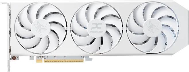 Produktbild Powercolor Radeon RX 9060 XT Hellhound Spectral White - 16GB GDDR6 RAM - Grafikkort (16 GB)
