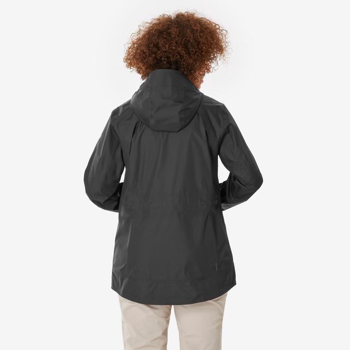 Actual product image Quechua Wanderjacke Damen wasserdicht - NH500 schwarz (M)