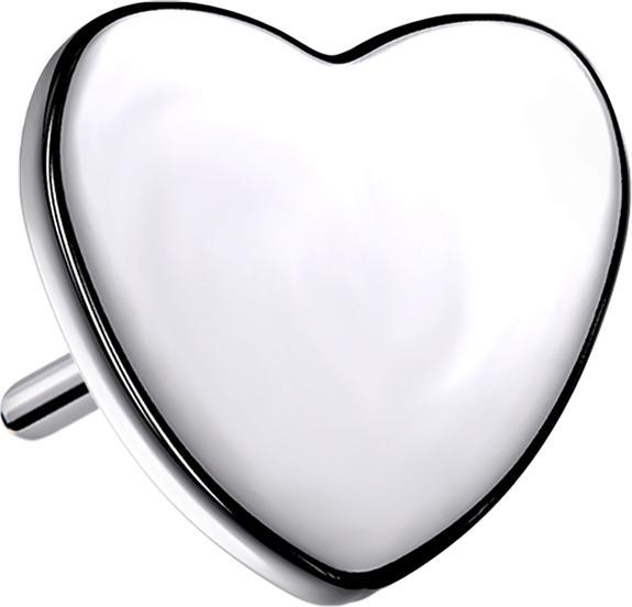 Produktbild Star Piercing Threadless Herz silber (ohne Messing, Titan G23)