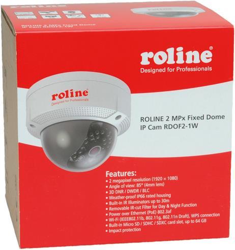 Produktbild Roline 2 MPx Fixed Dome IP Cam RDOF2-1W (1920 x 1080 Pixels)