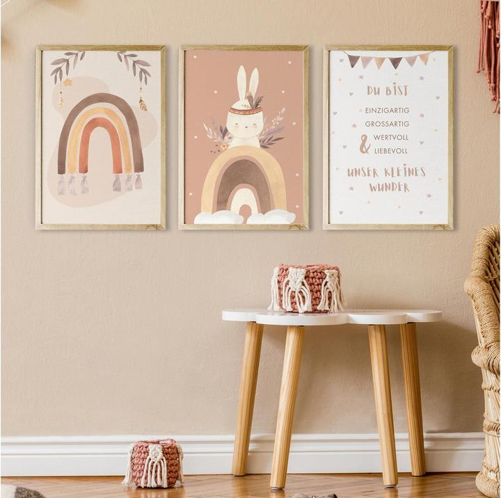Image du produit Eulentaler Set d'affiches Lapin 3 pcs