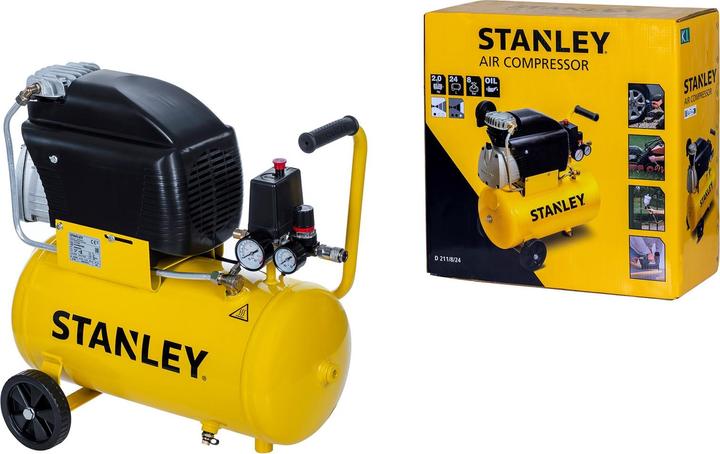Productafbeelding Stanley Compressor D210/8/24 (8 bar, 24 l)