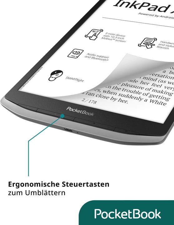 Immagine prodotto PocketBook InkPad X Pro DACH-Version (10.30", 32 GB, Mist Grey)