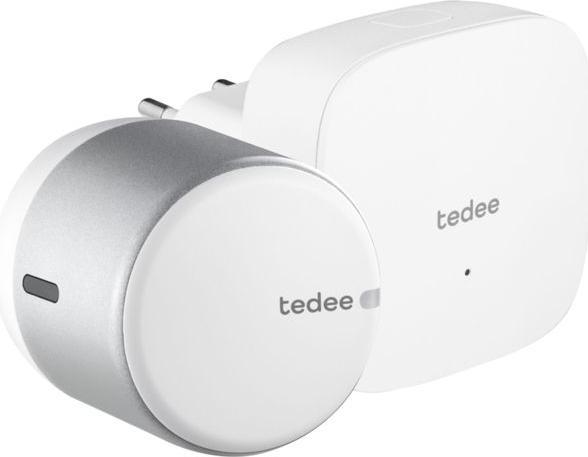 Produktbild Tedee GO SET - Smartlock + WifiBridge - Koppel met smart home - Openen op afstand - Diameter 57mm (Smartphone)