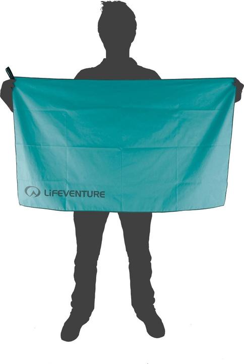 Actual product image Lifeventure Recycled SoftFibre Trek Towel, Teal, Large