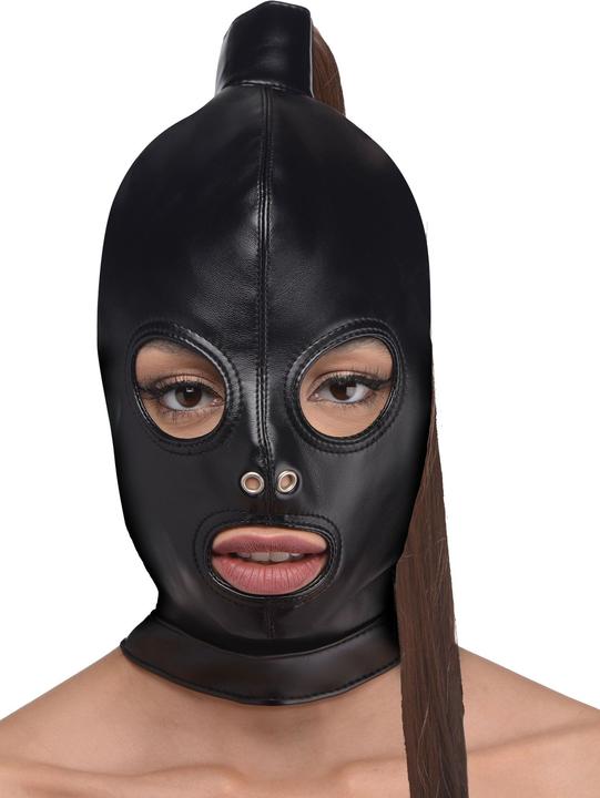 Image du produit Strict Leather Bondage Hood With Ponytail