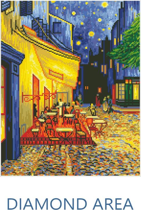 Image du produit Diamond Dotz Kit de bricolage Café At Night (Van Gogh) 42 x 52 cm