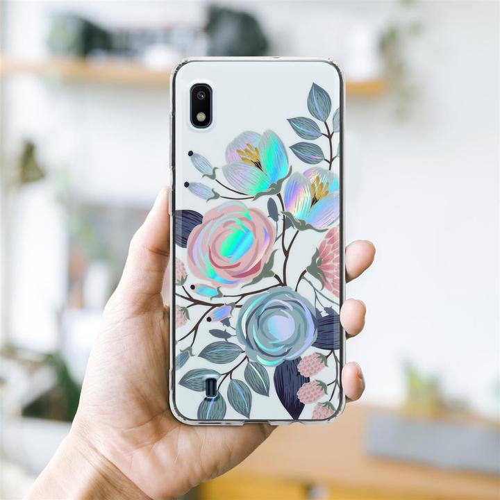 Produktbild Cadorabo IMD TPU Bunte Blumen & Blätter Cover (Samsung Galaxy A10, HTC One M10)