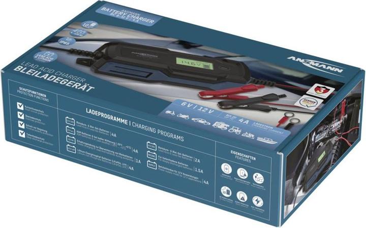 Actual product image Ansmann Charger for lead-acid batteries BC 6-12V / 4 A (12V, 6V, 4 A)