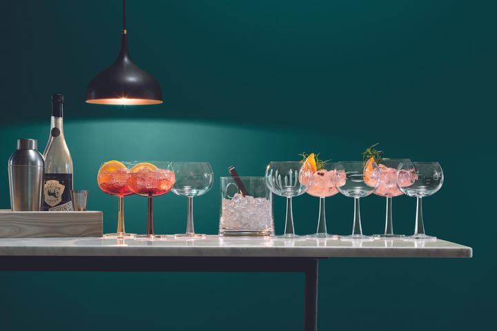 Immagine prodotto LSA Set di 2 bicchieri gin balloon 420ml in rame (4.20 dl, 2 x, Bicchieri di gin)