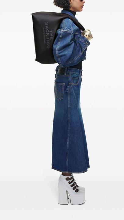 Actual product image Marc Jacobs black leather the sack bag