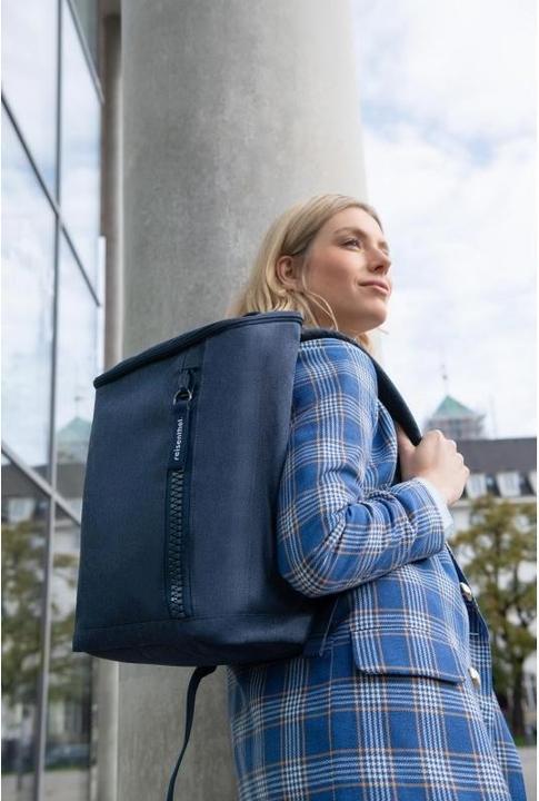 Produktbild reisenthel Reisetasche Overnighter-Backpack Herringbone Dark Blue (13 l)