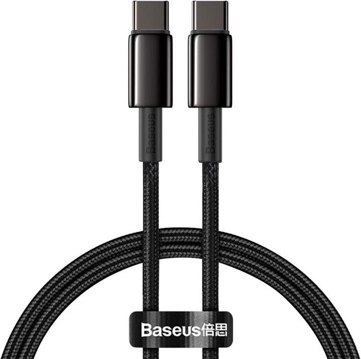 Actual product image Baseus Display Fast Charging Data Cable Type-C to Type-C 100W 2m Green (2 m, USB 2.0)