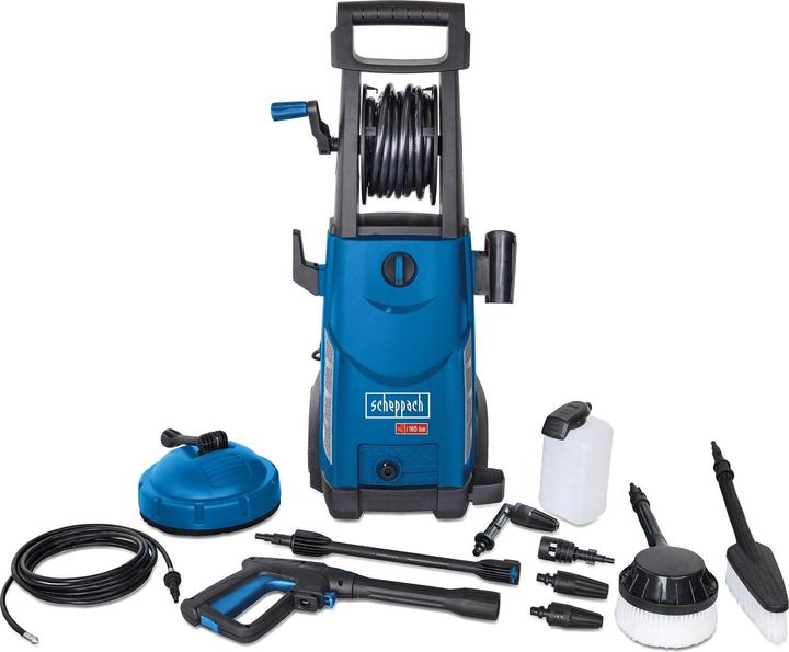 Actual product image Scheppach HCE2200 Hochdruckreiniger 2200 Watt ( 5907702901) 165 bar + Zubehör (Electrical connection)