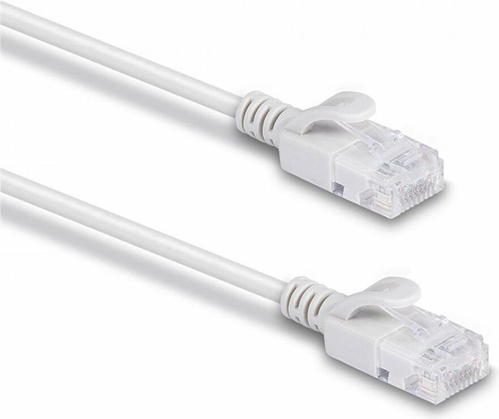 Produktbild Lindy 0.3m Cat.6A U/FTP Ultra Slim Netzwerkkabel, grau RJ45-Stecker, 500MHz, Kupfer, 30AWG (U/FTP, CAT6a, 0.30 m)