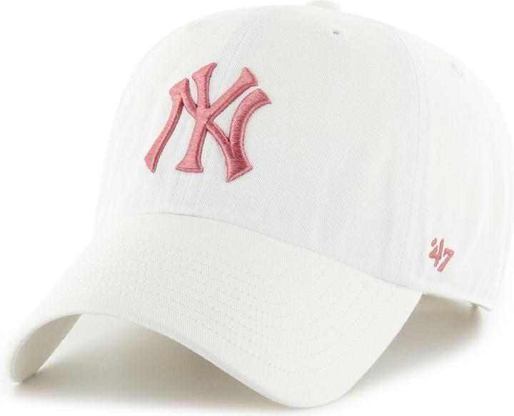 47 Brand Strapback Cap - CLEAN UP New York Yankees weiss