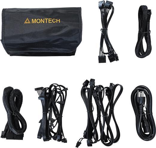 Actual product image Montech Titan 1200W - 80 PLUS & Cybenetics Gold, modular, PCIe 5.0 - 1200 Watt (1200 W)