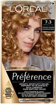 Produktbild L'Oréal Paris L'Oreal Preference Haarfarbe 73 Goldenes Blond (73 Golden Blonde)