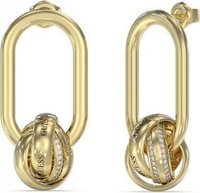 Guess Gold-plated earrings with zircons Perfect JUBE04073JWYGT/U (Surgical steel)