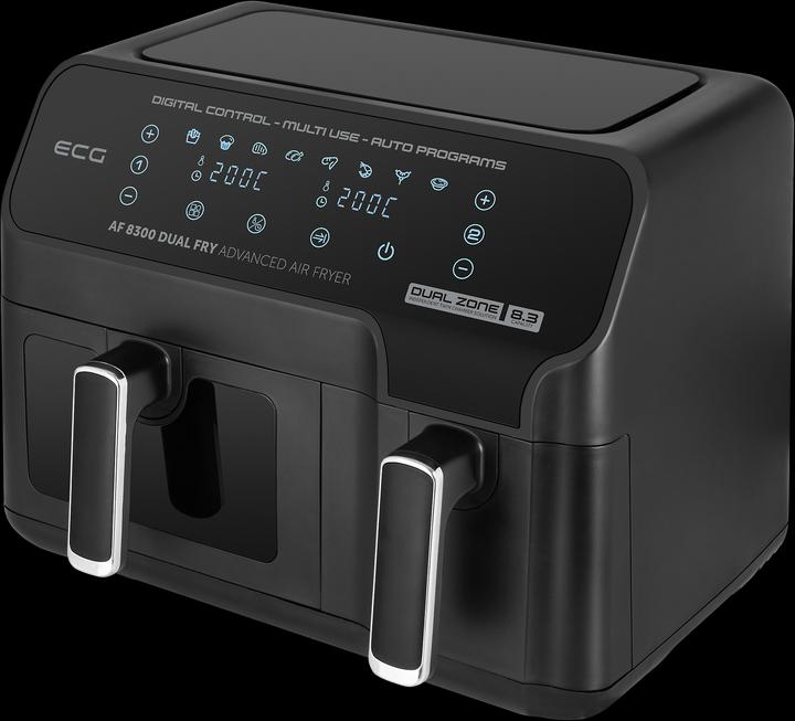 Actual product image ECG AF 3500 fryer Single Hot air fryer Black, Stainless steel