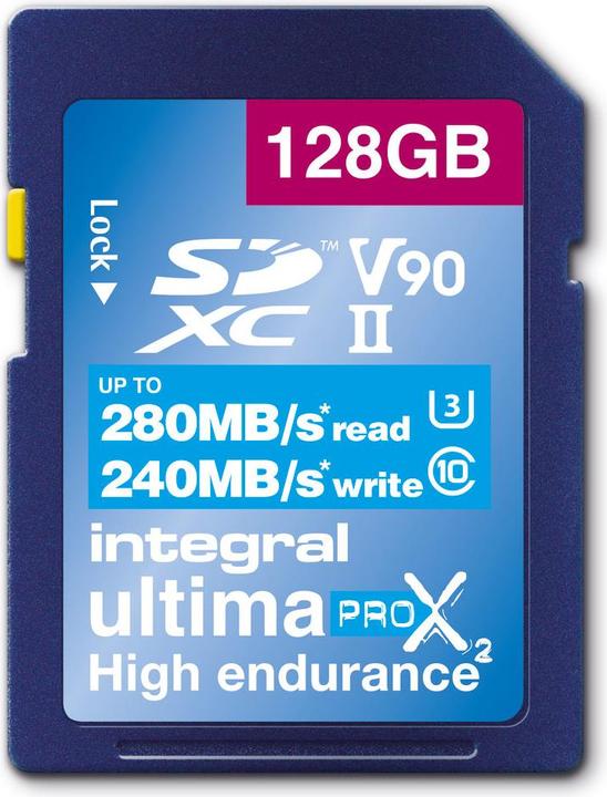 Image du produit Integral Memory UltimaPro X2 (128 Go, SDXC, UHS-II)
