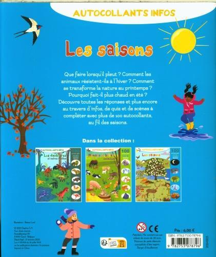 Actual product image Les saisons : autocollants infos